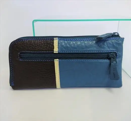 「鞄工房　香」ファスナー長財布 　ふくら雀