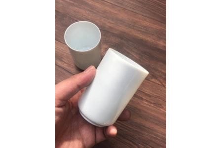 【伊万里焼】白磁 薄造り卵殻手 コップ揃６個 056-H686