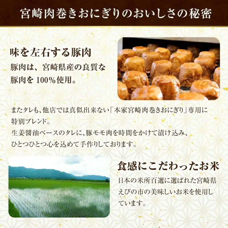 【3回定期便】宮崎肉巻きおにぎり(120g×12個) 定期便 3回 肉巻きおにぎり 肉巻き おにぎり 120g 12個 米 お米 豚肉 冷凍 パック 真空パック 小分け 個包装 お弁当 レトルト レンジ 湯煎 簡単調理 時短 名物 ご当地グルメ ギフト