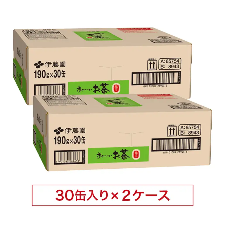 緑茶 お～いお茶 缶 190g ×2ケース 伊藤園 緑茶飲料