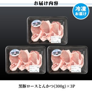 a238 C801 鹿児島黒豚とんかつセット！トンカツにぴったりな黒豚ロースを合計900g！国産だから安心＜C-801＞【あいら農業協同組合】