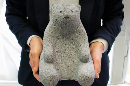 わたしのくま 置物 かわいい 石像 クマ DW-002