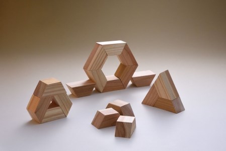 つみき 天才をつくる 積み木 てんつみ 12個 化粧木箱入 [海野建設 宮崎県 日向市 80-04]