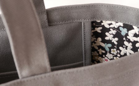 思い出と共にオーダートートバッグA グレー