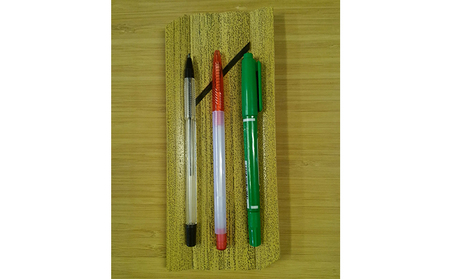 ペン置き 胡麻竹 竹製 20×5cm (1cm) 工芸品 雑貨 日用品 文房具 