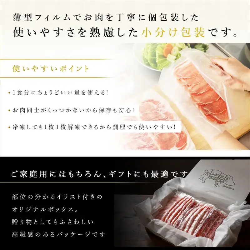 【定期便6ヵ月】豚肉 豚しゃぶセット 合計1.2kg 冷凍 豚肉