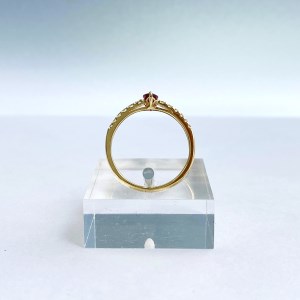 K18イエローゴールド　ルビー（0.40ctup）リング　K0333-H