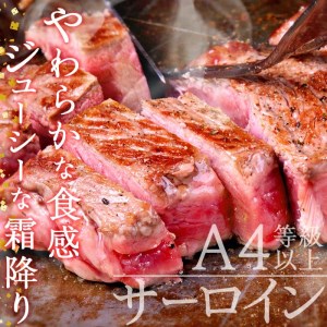 おおいた和牛 サーロインステーキ (計800g・サーロインステーキ約200g×4枚+ステーキソース20g×4袋) 国産 牛肉 肉 霜降り 低温熟成 ステーキ A4 和牛 ブランド牛 BBQ 冷凍 大分県 佐伯市【DH63】【(株)ネクサ】