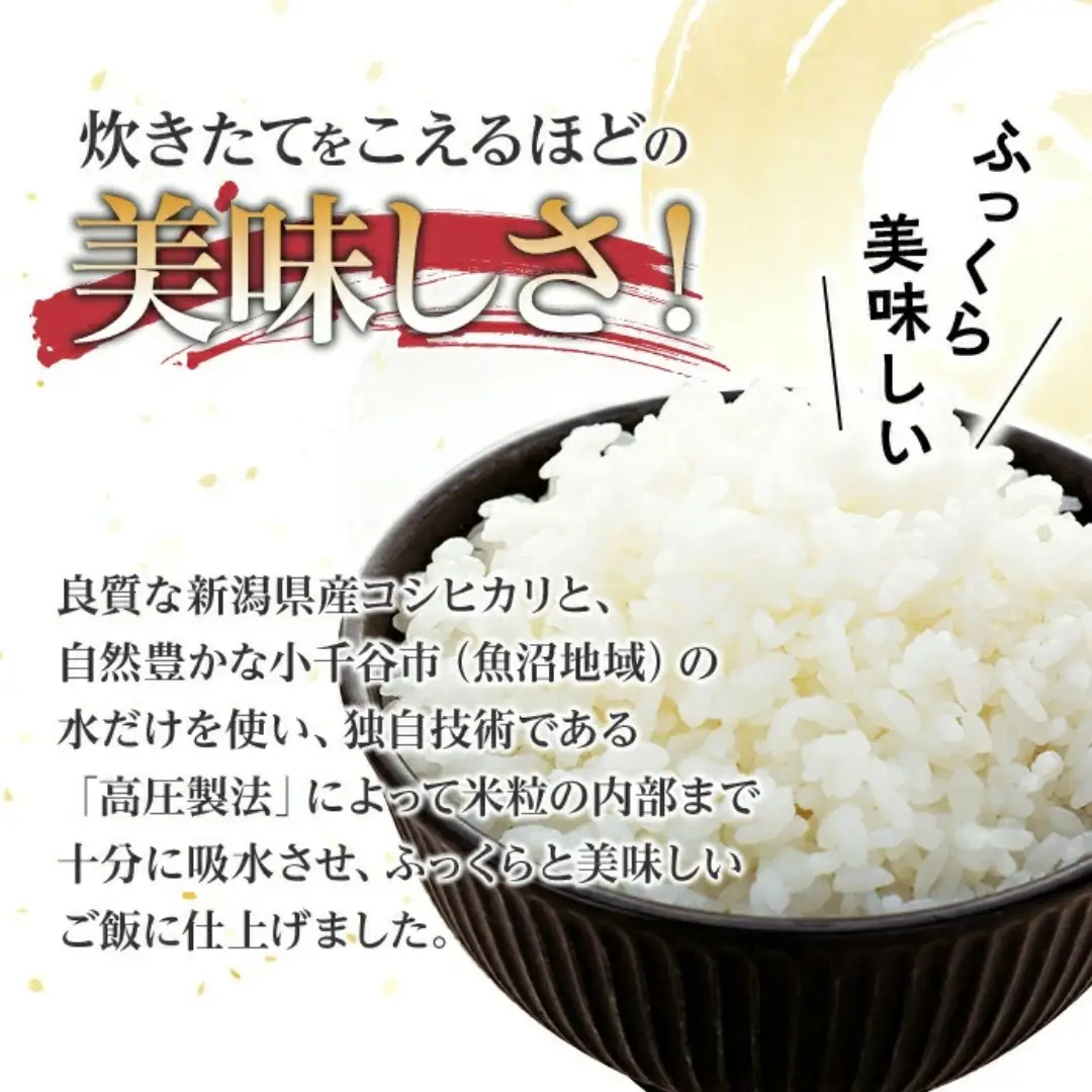 【パックご飯】新潟県産コシヒカリ パックご飯 30個