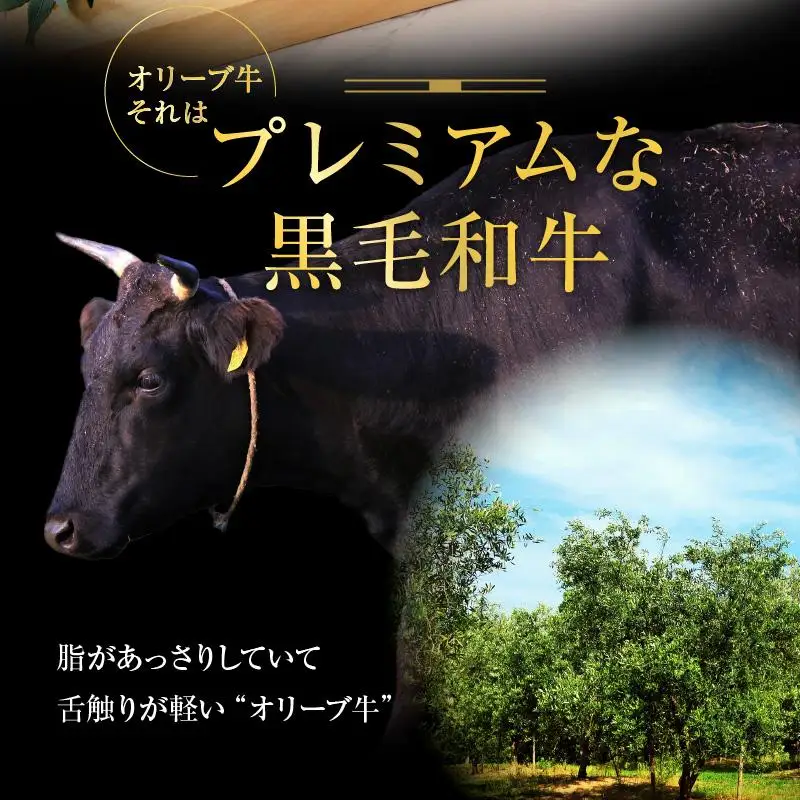 オリーブ 牛 ロース ステーキ 用  200g × 4枚 ( 4～5人前 ) 1パック ｜ お肉 オリーブ 牛肉 ステーキ 牛 ロース オリーブ牛 美味しい 人気 おすすめ
