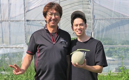 極上の一品「日原メロン」1玉×2品種食べ比べ定期便 北海道産赤肉メロン