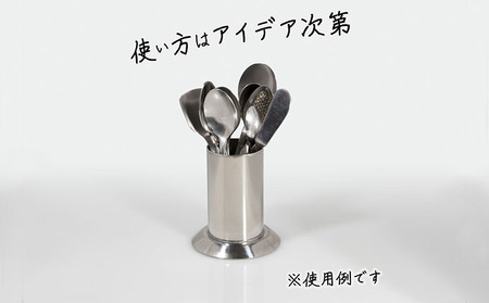 ステンレス製 ペン立て 雑貨 日用品 文房具 筒型 
