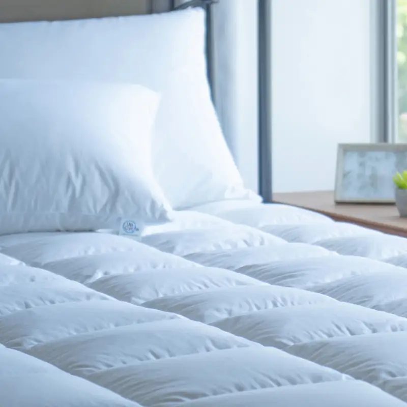 【富士新幸謹製】ダブル 羽毛敷きパッド「サステナブルな羽毛」アップサイクルダウン ダウンパッド※着日指定不可 DSI037