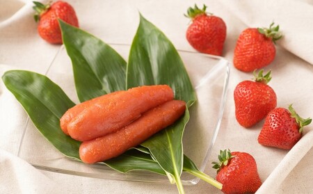 いちご あまおう 福岡産 1パック 約250g＆ふくや 味の明太子 290g 配送不可 離島 果物類 苺 イチゴ 魚貝類 