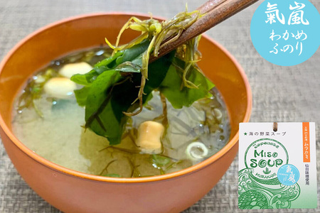 【簡単に贅沢な即席みそ汁！】MISO SOUP MIX（氣嵐・リアス・荒磯）3個セット [ムラカミ 宮城県 気仙沼市 20563539]