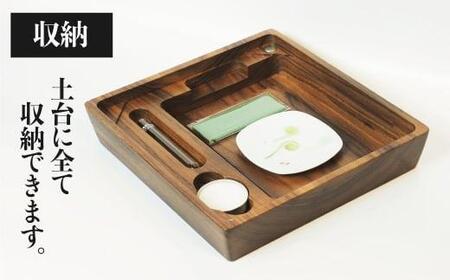 「Porter ウォールナット」| 手元供養 メモリアルステージ ウォールナット 総無垢材 お仏壇 仏壇 セット 供養台 コンパクト 携帯 木 木製 飛騨高山 工匠館 GM014