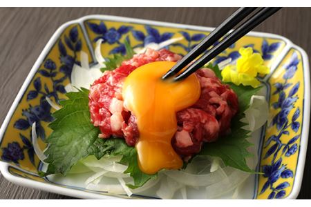 鮮馬刺し 霜降り（カルビ）ユッケ 7個 280g（40g×7）