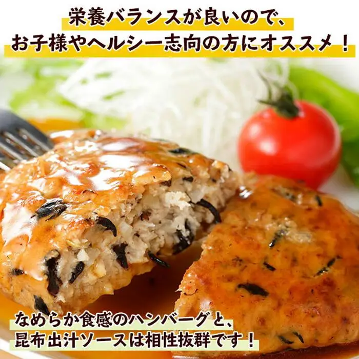 無地熨斗 こだわり 手作り 自家製 煮込み ハンバーグ 170g×6個 ＆ ひじき豆腐ハンバーグ160g×6個 食べ比べ 新潟県 南魚沼市 計12個 約12人前