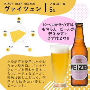 箕面ビール2種6本Bセット(2種・合計6本・各330ml) セット クラフトビール 地ビール ご当地ビール 家飲み おうち飲み お試し 飲み比べ ギフト プレゼント 金賞 おしゃれ クラフト 誕生日 銘柄 ピルスナー ヴァイツェン 【m01-11】【箕面ビール】