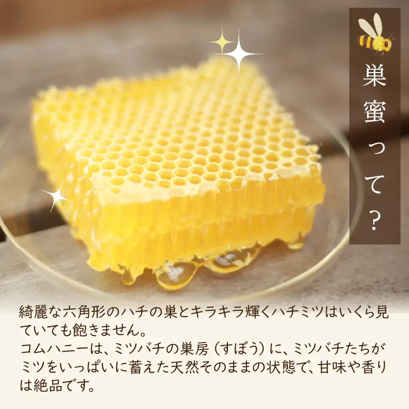 KYOTOTANGOHONEY森の百花蜜純粋天然ハチミツ（巣蜜入り純粋天然