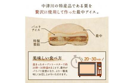 中津川市之瀬 「和栗最中アイス8個入」 F4N-1832