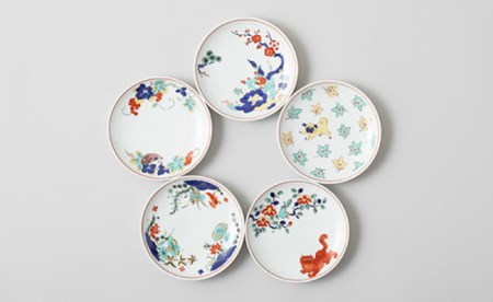 【波佐見焼 マルヒロ】BARBAR 色絵 そばちょこ・小皿セット（10点）全5柄 [EB26] 波佐見焼