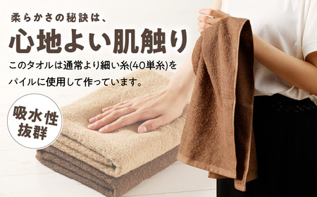 【TVで紹介！】ナチュレル 贅沢フェイスタオル 10枚（ブラウン系）