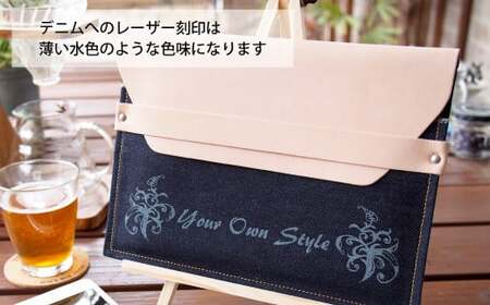 【刻印希望あり】児島デニム×本革 タブレットスリーブ （ iPad／iPadPro・タブレット対応 ）【デニム デニム製 iPad mini カバー タブレットスリーブ タブレット 岡山県 倉敷市 おすすめ 人気】