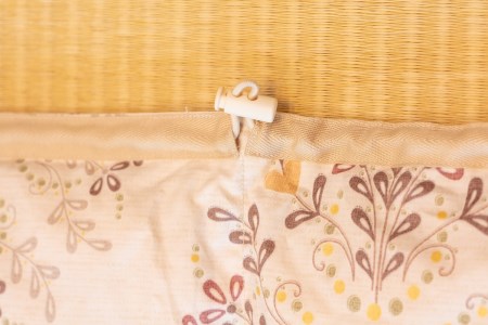 白州洗いの羽毛ひざ掛け　アイボリー色 [h126]