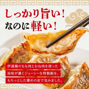 旨味たっぷり 伊達鶏 餃子 60個入り（12個×5パック）福島県 伊達市 東北 冷凍 銘柄鶏 ぎょうざ ギョーザ お手軽餃子 薄皮 特製あん 人気 焼くだけ 鍋 もっちり ビールのお供 夕食のおかず F21C-526