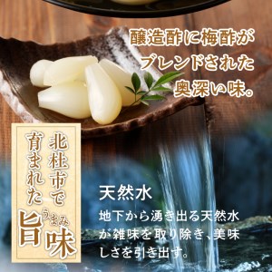 食べきりサイズ 色白美人らっきょう 国産無添加 80g×6袋　ラッキョウ 食べきりサイズ 480g おつまみ ご飯のおとも お酒のお供 野菜 旬 漬物 つけもの お漬物 常温保存 山梨県 北杜市 [h138]