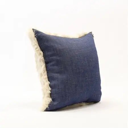 OKADA TEXTILE ミニエコファークッション(ベージュ)_雑貨・日用品  家具・インテリア _【1143747】