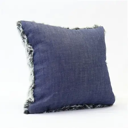 OKADA TEXTILE ミニエコファークッション(グリーンMIX)_雑貨・日用品  家具・インテリア _【1143748】