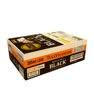 コーヒー タリーズ バリスタズ ブラック 285ml × 2ケース 定期便 3ヶ月 TULLY'S COFFEE BARISTA'S BLACK 飲料類 珈琲 