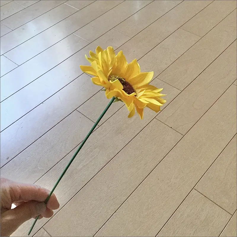 ひまわり5輪 ソープフラワーセット ( ソープフラワー 石鹸 せっけん プレゼント 花 フラワー ひまわり ヒマワリ 向日葵 )【122-0008】