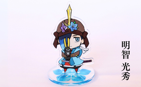 【アクリルスタンド】やっぱり岐阜城が好き（信長（マント閉じる）　道三　光秀） 豆本おまけ付