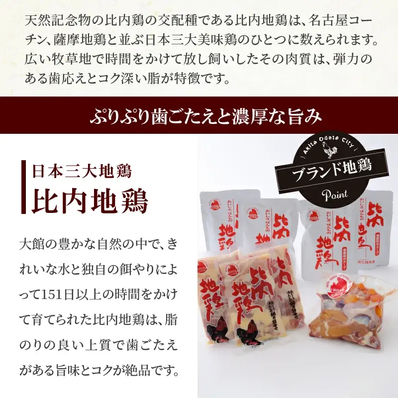 70P2304 比内地鶏詰合せ【配送日指定不可】