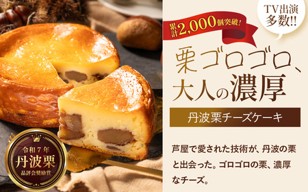 〈五つ星しょうご選定品〉黒豆チーズケーキ 丹波栗チーズケーキ （2種 4号） AR05