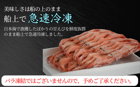 高評価☆4.9 刺身用 甘えび 約700～800g エビ えび 33-04