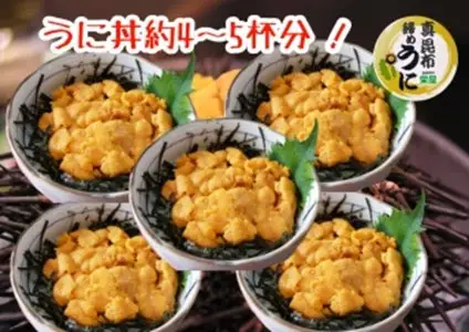  真昆布締め うに 300g（100g×3パック） ウニ ミョウバン不使用 昆布 _HD059-006