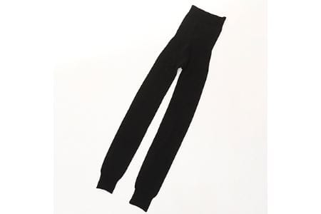 足首まですっぽり温かいシルクとコットンの腹巻パンツ(10分丈)・ブラック///腹巻 お腹 冷え 冷え症 温活 暖か 温か シルク 綿 レディース ファッション インナー 保温 はらまき 無縫製 肌触り 日本製 奈良県 広陵町