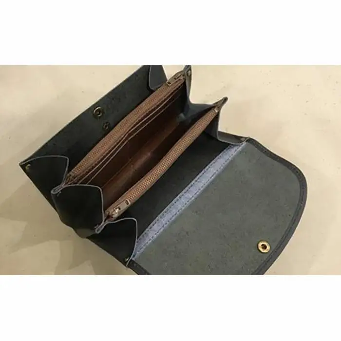 【alto.】ふんわりジャバラ長財布　AKEW-0400（ネイビー）