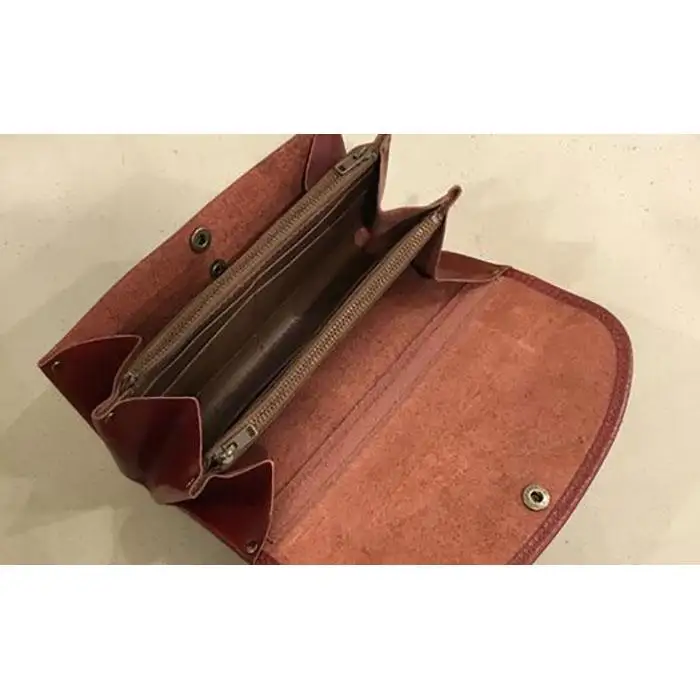 【alto.】ふんわりジャバラ長財布　AKEW-0400（ワイン）