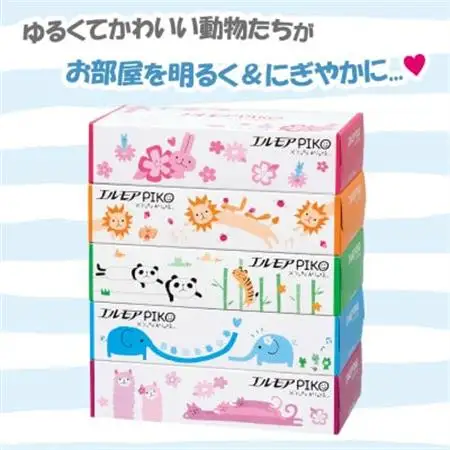 エルモアピコティシュー160組5箱×12パック(60箱)【離島・沖縄県不可】_ティッシュ ティッシュペーパー 日用品 消耗品 まとめ買い 常備品 生活用品 ボックスティッシュ_【配送不可地域：離島・沖縄県】【1240650】