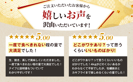 ４月発送 訳あり 牡蠣 北海道厚岸産 殻付カキ 約4kg (25から50個) カキナイフ付 生食 生牡蠣 貝付き牡蠣 貝 海鮮 魚介類 殻付き牡蠣 マルえもん