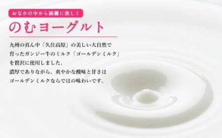 希少なガンジー牛乳使用 のむヨーグルト 500ml×2本 計1L