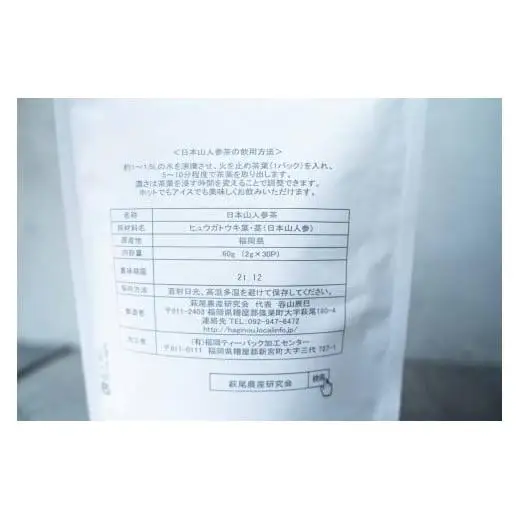 日本山人参茶 60g（2g×30Ｐ）お茶 TZ001 