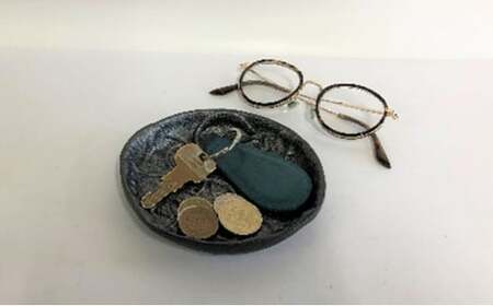 【高岡銅器】高岡金工いちょう皿（丸） 民芸品 工芸品 伝統技術 食器 雑貨 日用品  FAD-0644