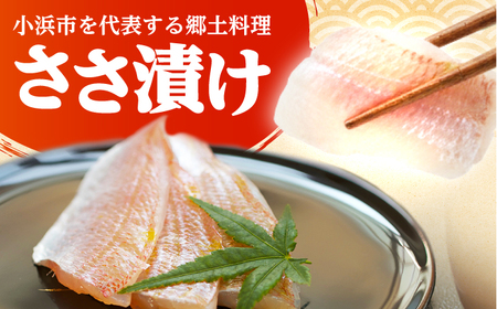 【数量限定】上杉の海鮮ささ漬 笹漬け 90g × 4個 小浜市 / 上杉商店 [BFAD004] 【配送不可地域：離島】 