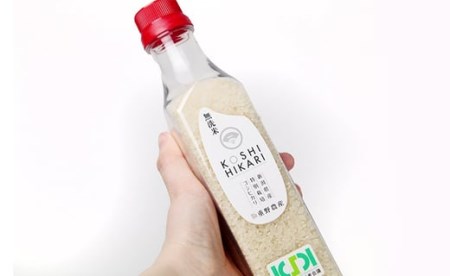 【令和7年産米】ペットボトル米 コシヒカリ 無洗米 2合ボトル（300g）×10本（計 3kg）新潟県認証特別栽培米 重ちゃんが愛情込めて作ったお米[Y0068]